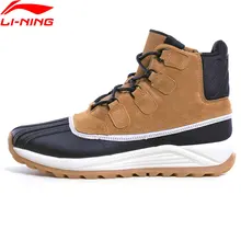 Li-Ning/тренд, утка сапоги, высокая прогулочная обувь, противоскользящая теплая зимняя подкладка, кроссовки для отдыха, спортивная обувь, AGCN317 SOND18