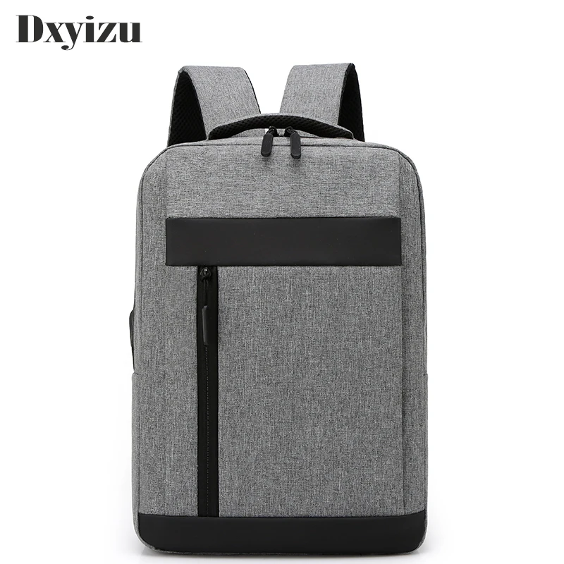 

Повседневная Большая вместительная высококачественная ткань Оксфорд, деловой дорожный рюкзак, одноцветная Компьютерная сумка, Студенческая мужская сумка