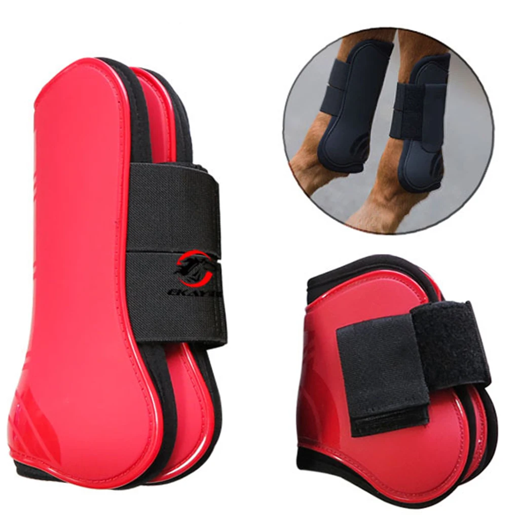 Horse Boots Front Hind Leg Tendon Protect Boots Lightweight for Training, Jumping, Riding, Eventing