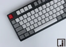 1976 tastenkappen mechanische tastatur starke pbt keycap cherry mx oem höhe side print grau weiß ähnliche granit 87 104 tastenkappen