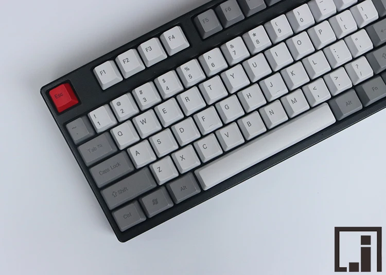 Retro keycaps mechanical keyboard thick PBT keycap cherry mx OEM height side print grey white similar granite 87 104 keycaps Retro keycaps mechanical keyboard thick PBT keycap cherry mx OEM height side print grey white similar granite 87 104 keycaps