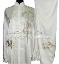 Customize Chinese Tai chi clothing taiji uniform wushu exercise outfit embroidered suit for women men children boy girl kids