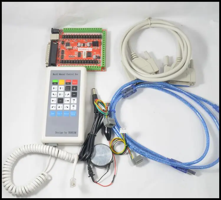 С удлинителем USB 6 осевая параллельная интерфейсная плата с ЧПУ|cnc controller|control cnccontrol