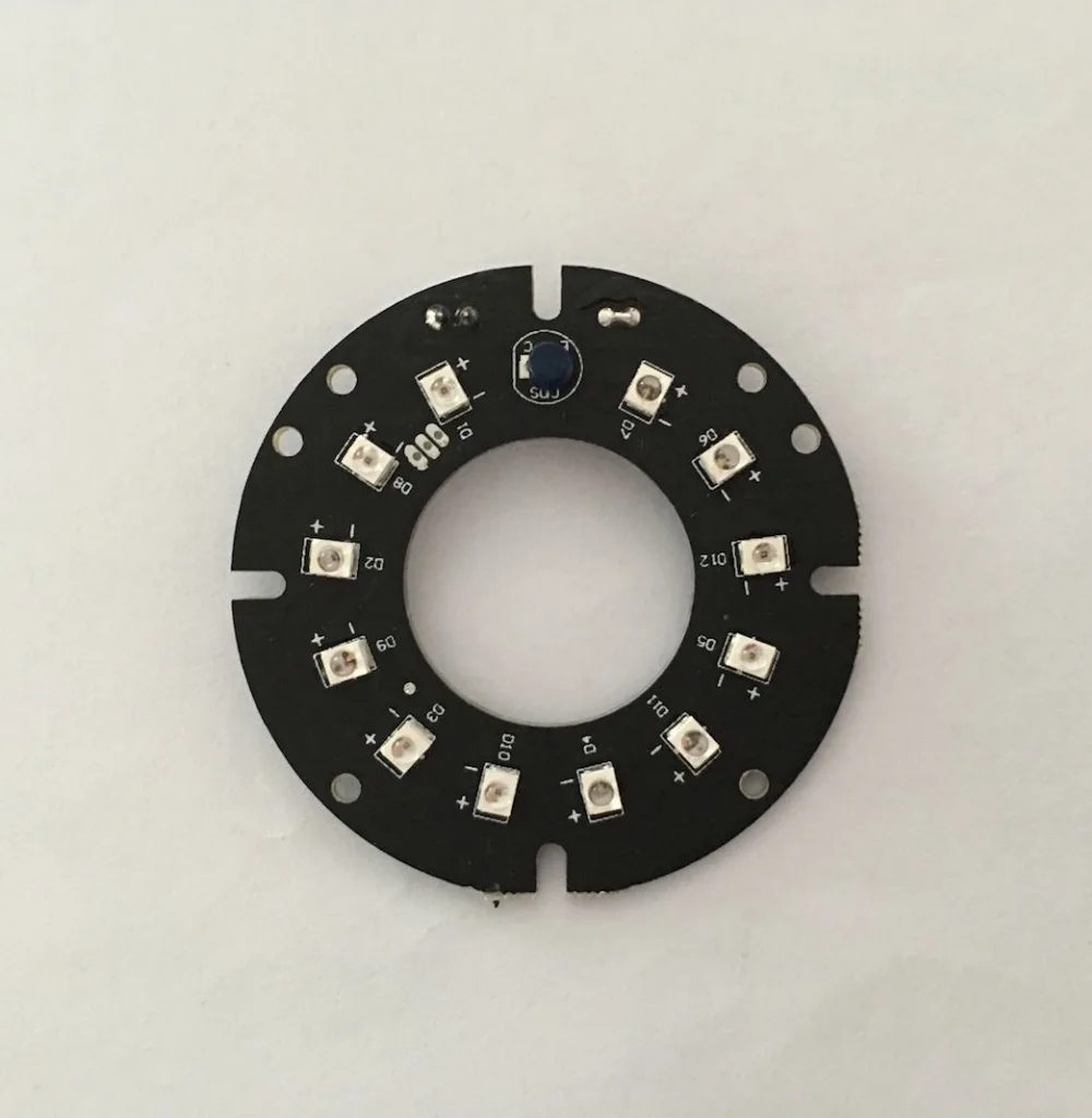 XZ Electronics Security Accessory 2835s-SMD led Infrared 12x IR LED board for CCTV cameras night vision (53mm diameter) | Безопасность и