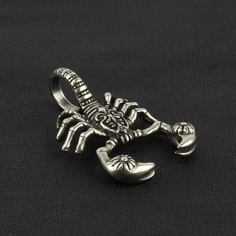 전갈 칼 비즈 구리 펜던트 황동 EDC Paracord 전갈 황동 열쇠 고리 액세서리