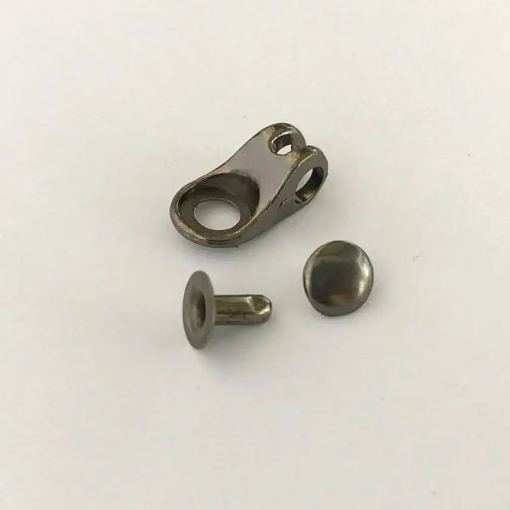 40 Sets Black Alloy Boot Lace Hooks Lace Fittings with Rivets - Repair/camp/hike/climb Supplies 2 Fashion Styles