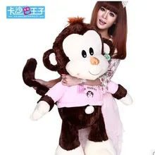 Чучело 35 дюймов прекрасная кукла обезьяна плюшевые игрушки розовый или желтый ткань обезьяна Бросок Подушка подарок w3682
