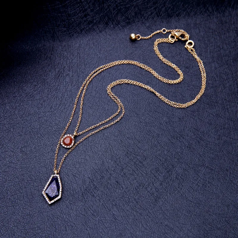 Бренд три слоя нерегулярные Подвески модные ожерелья для женщин Bijoux Femme подарок для друзей