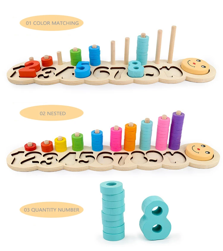 6 wooden toys