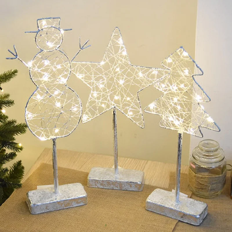 

LED Desktop Decorations Lights Mi Ni Creative Art Lighting Indoor Dining Room Bedside Study Bedroom Holiday Christmas Desk Lamps