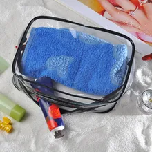 Прозрачные водонепроницаемые сумки для плавания молния Прозрачная ПВХ Органайзер телефон карманная косметичка спортивный дорожный стакан в ванной мешок