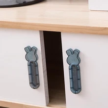 Durable Cartoon Wardrobe Door Pulls Drawer Cabinet Window Handle Door-Opening Sliding Paste Knobs Furniture