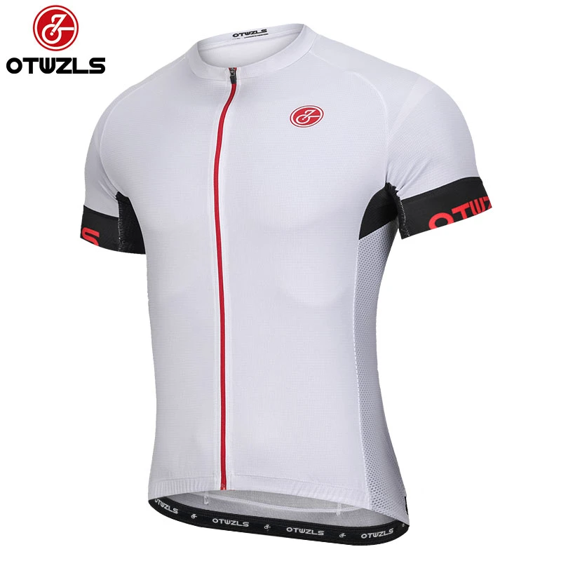 

Men Cycling Jersey White OTWZLS Short Sleeve Pro Cycling Jersey outdoor Summer Short Sleeves Downhill Cycling Jerseys