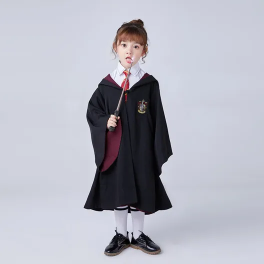 Action hp Quidditchs Colth Hogwart Robe плащ Гриффиндор слизеринс hp Harri Magic платье косплей костюм Одежда для сцены