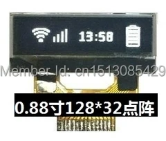 Noenname_null 0,88 Zoll Weiß Oled-bildschirm Ssd1306bz Stick Ic 128*32 I2c-schnittstelle Bildschirme Videospiele