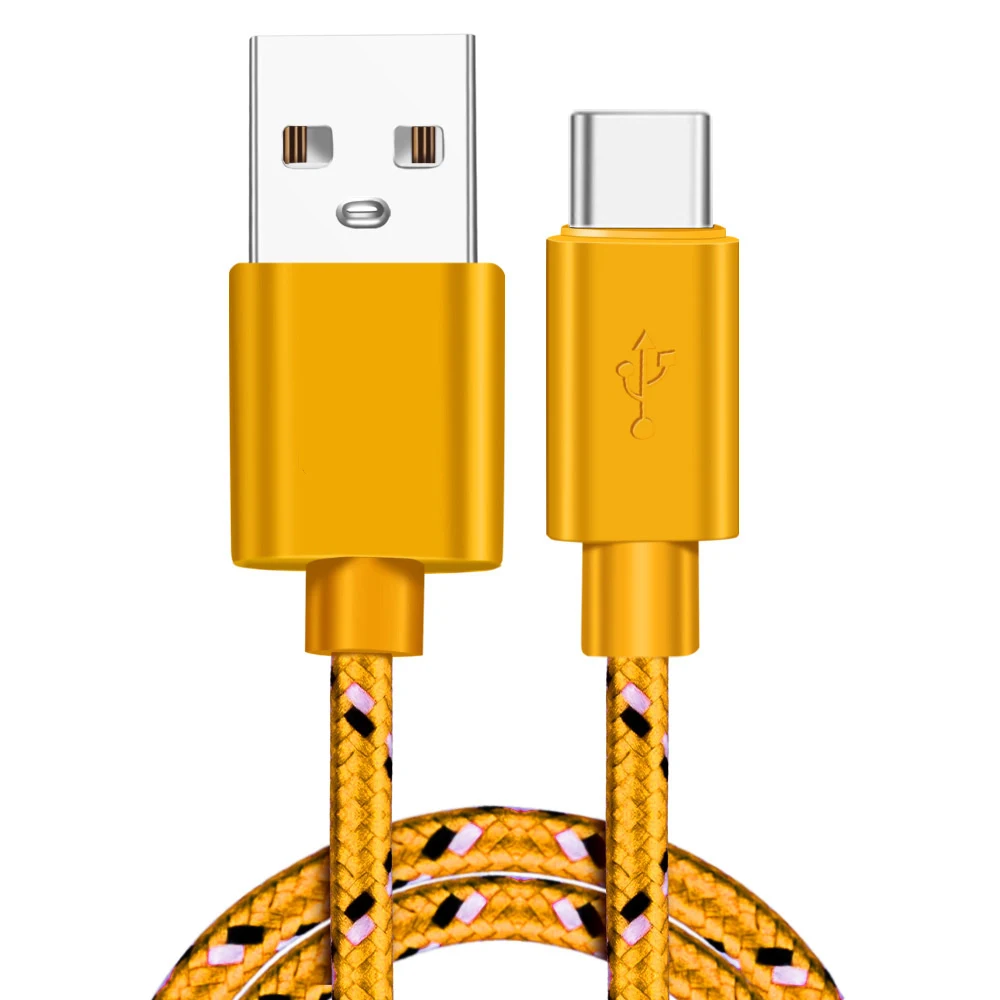 Тип usb C кабель usb type-c функцией быстрой зарядки Тип кабеля для передачи данных Шнур для телефона Зарядное устройство для Xiaomi Mi Note 10 pro huawei Коврики 30 кабели для зарядного устройства usb - Цвет: Yellow For Type C