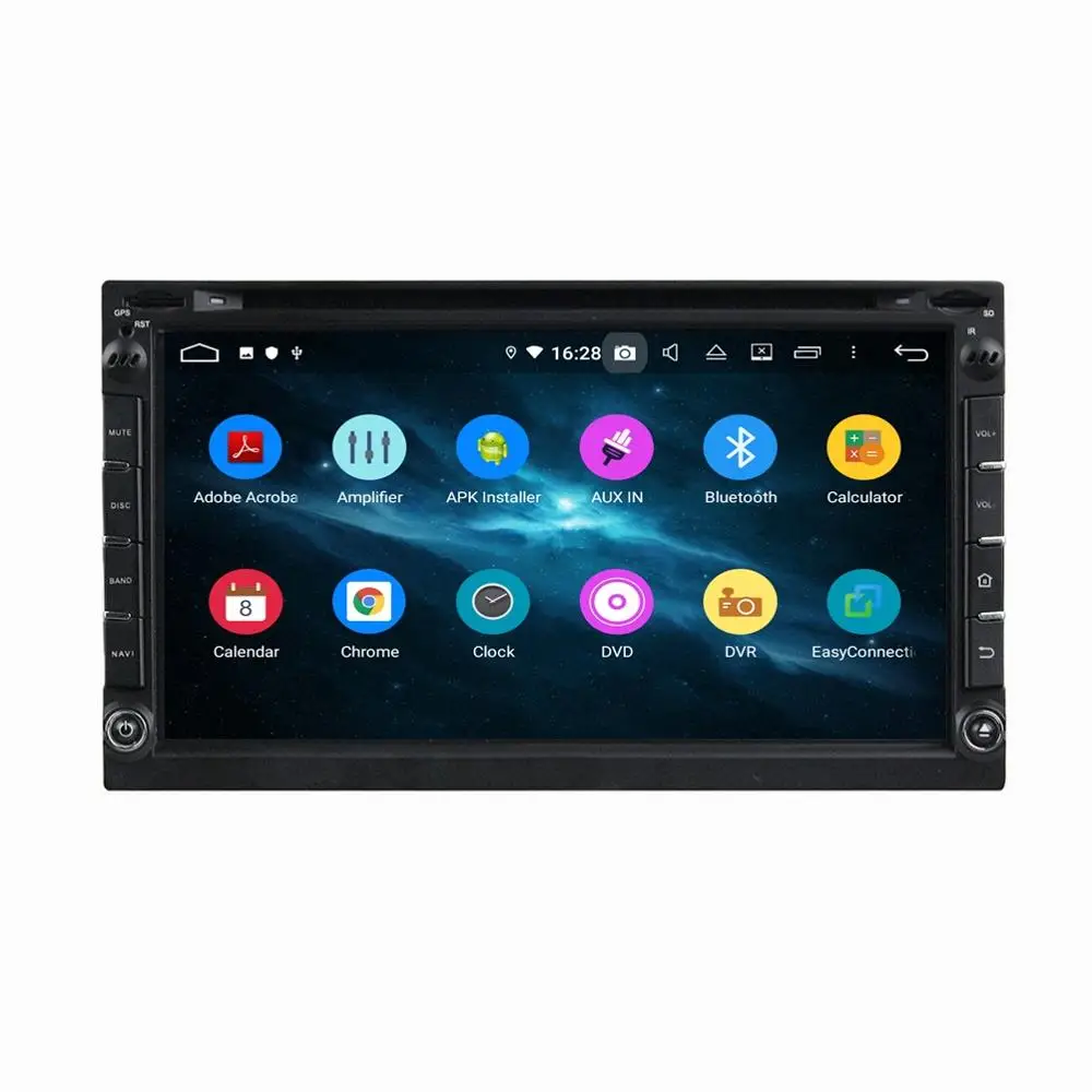 Top Android 9.0 Octa Core 2 din 6.95" Universal Car Radio DVD GPS With Bluetooth 4.2 3G/4G WIFI 4GB RAM 32GB ROM TV USB Mirror link 2
