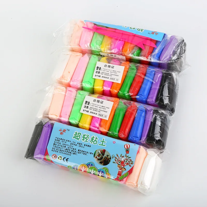 

12Pcs High Quality 165G Multiple Colour Soft Clay Cloud Slime Putty Supplies Fluffy Accessories Toys With Tools No Smell For Kid