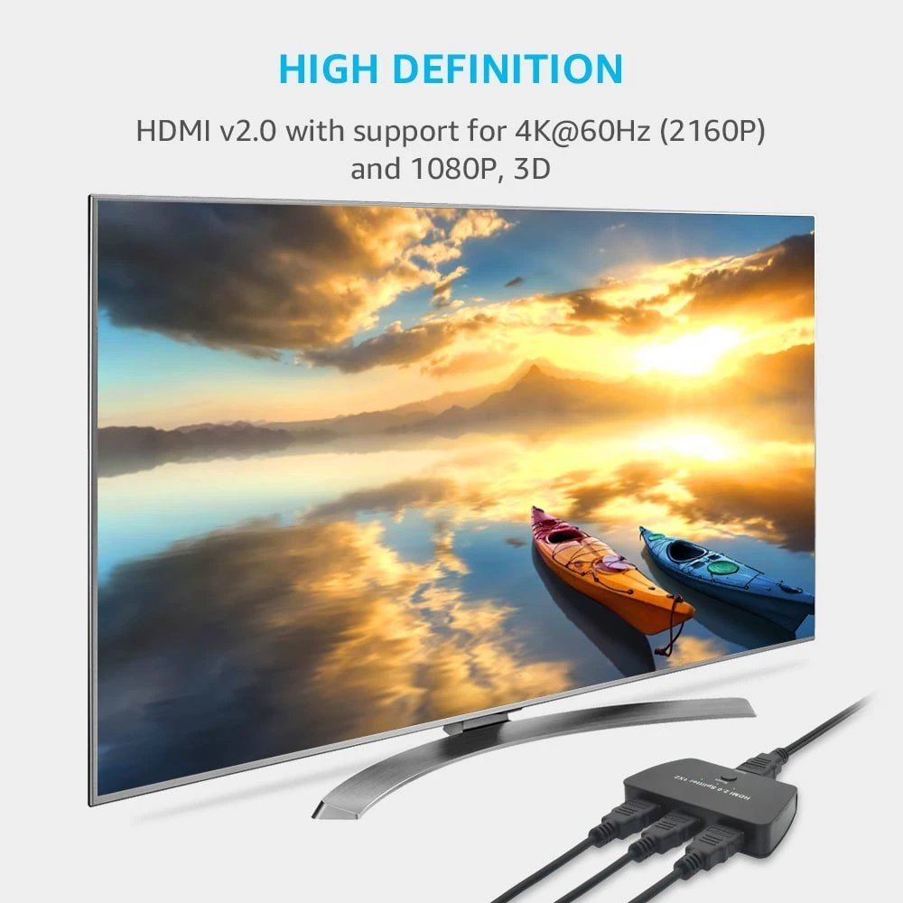 18 Гбит/с 3 порта HDMI 2,0 переключатель HDR 4K 60 Гц HDMI переключатель 2,0 3x1 Поддержка HDCP 2,2 HDMI 2,0 Переключатель концентратор коробка для PS4 Pro XBox DVD