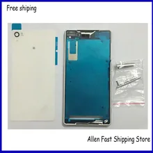 Original Full Housing Cover Case For Sony Xperia Z2 L50 L50w D6503 D6502 D6543 Housing+Button Key +USB Plug+Logo, Free Shipping