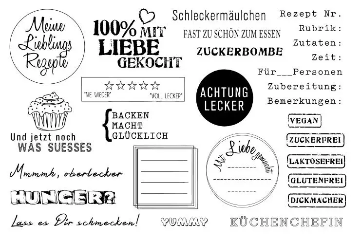 

German text Clear Stamps Scrapbook Paper Craft Clear stamp scrapbooking X0293