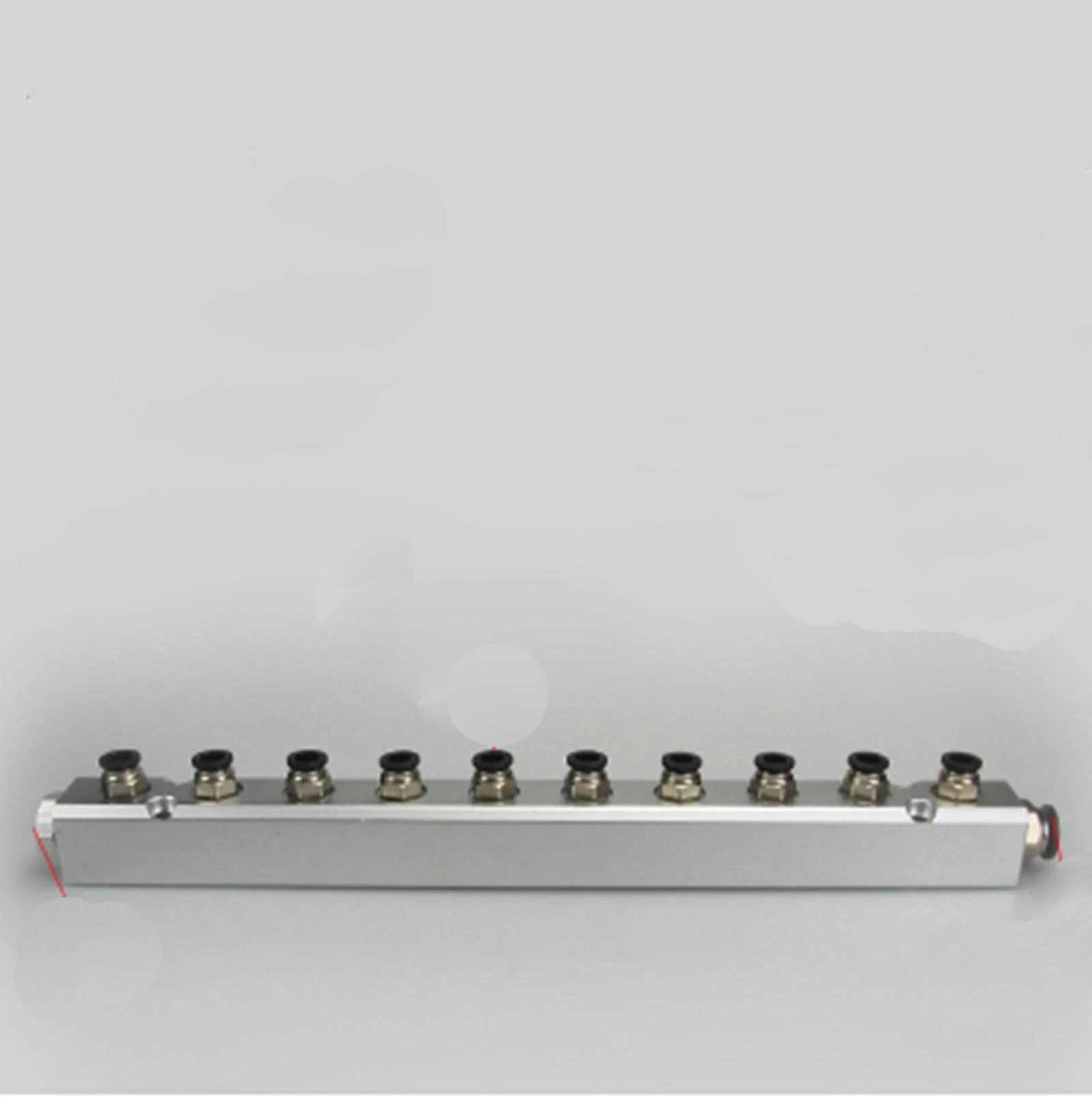 30x30mm G1/4" Out G1/2" In 3-10 Way Pneumatic Fitting Manifold Block Splitter
