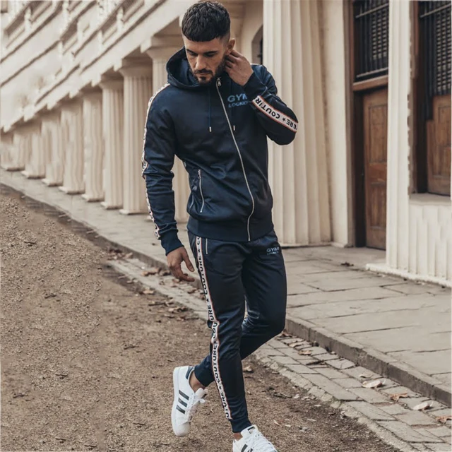 Sport Suit Male Running Gym Men Set Sportswear Tracksuit Fitness Body