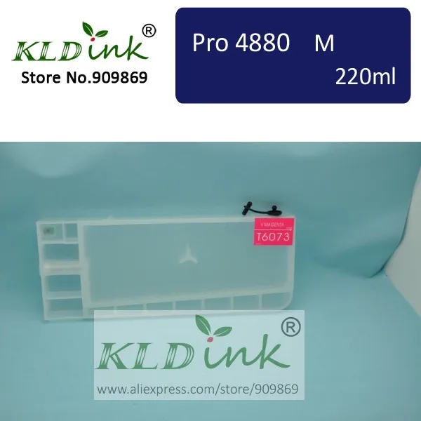 

[KLD Ink] Compatible T6063 refillable ink cartridge for Stylus Pro 4880 Large Format Inkjet Printer ( 1 cartridge with chip)