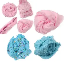 Детская глиняная Игрушка антистресс Сделай Сам пушистый поплавок снятие стресса красочные смешивание облако хлопок конфеты слизи Мячи ароматизированный стресс мягкое