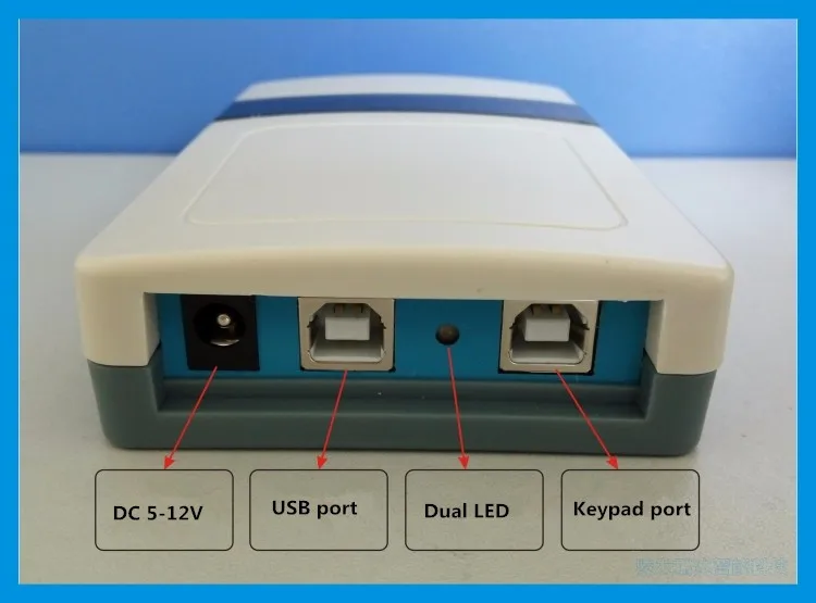 desktop usb uhf rfid reader writer with USB and LED light also keyboard ...