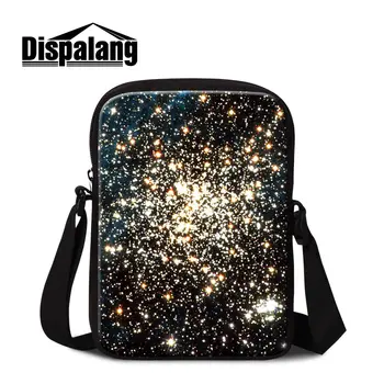 

Dispalang fancy mini messenger bag personalized shoulder bag for lady print starry sky on crossbody bags girl's gift