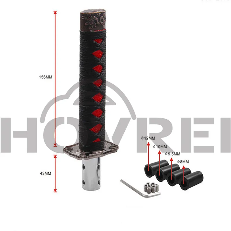 Гоночный Универсальный 15 см автомобильные аксессуары ниндзя катана рычаг переключения передач хром самурайский меч ручка переключения передач для Honda Toyota