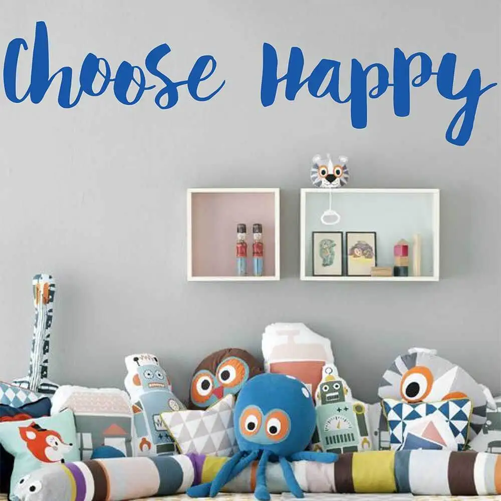 Choose Happy Inspirational Quote Decal Choose Happy Motivational Quotes