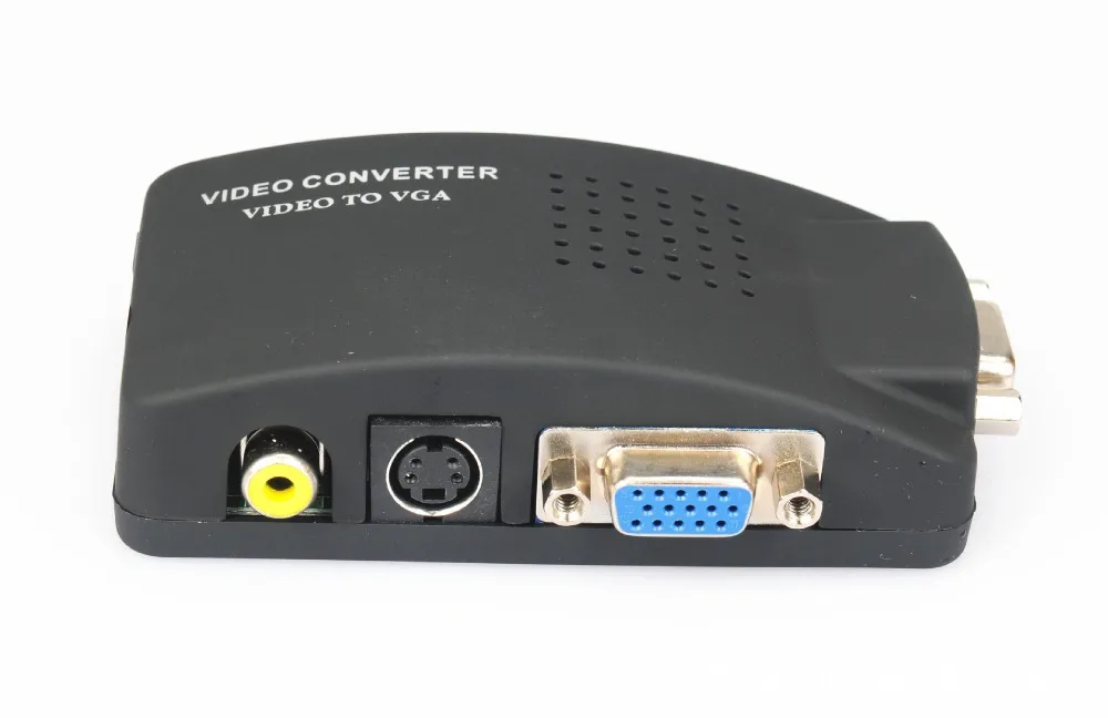 AGPTEK PC MAC VGA к ТВ AV композитный RCA s видео конвертер коробка поддержка ПК Mac|vga to|vga to