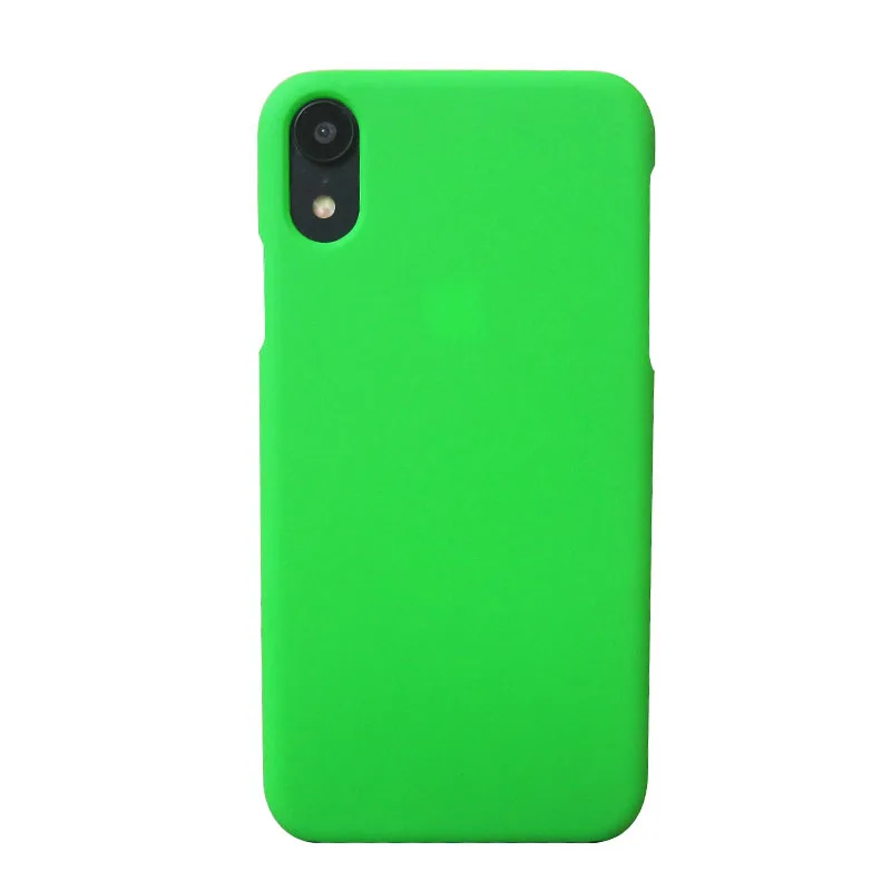 

frosted green PC shell case matte facing rubberized finish anti-fingerprint anti-scratched plastic hard cover for iPhoneXR