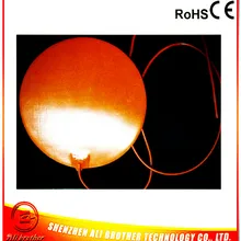Силиконовый резиновый 3d принтер нагреватель 12 в 300 Вт диаметр 350*1,5 мм клейкий 1 сторона 100 k Термистор 1000 мм свинцовый провод XD-H-M-318