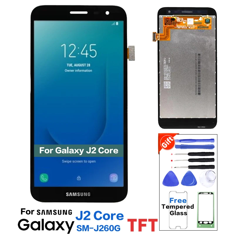

Original Tested LCD Grade AAA For Samsung Galaxy J2 Core J260 LCD Display Screen Touch Screen Digitizer Assembly With Tools kit