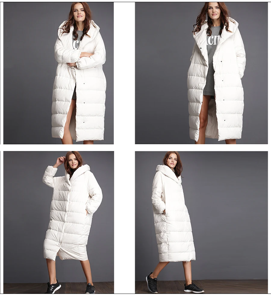 Женская зимняя модная куртка, толстое теплое пальто, женская хлопковая парка, длинная куртка, зимняя куртка с капюшоном размера плюс L