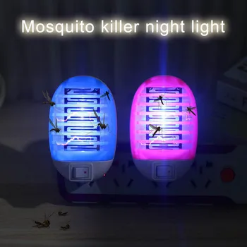 

2 Pcs Mosquito Killer With LED Night Light Electronic Bug Zapper US Plug Insect Catcher Trap QJS Shop