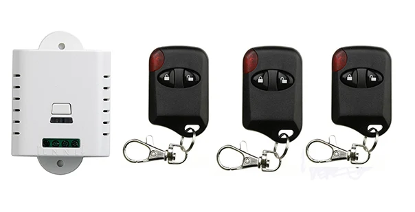 

85V 110V 120V 220V 250V 1CH Wireless Remote Control Switch 1*Receiver +3* cat eye Transmitters for Appliances Gate Garage Door