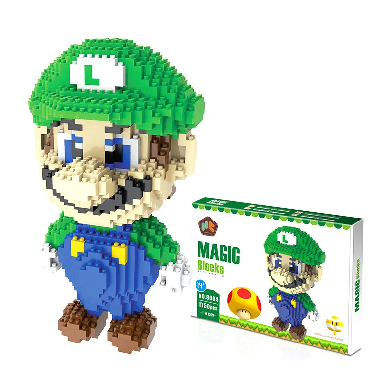 20cm Super Mario Action Figure Bricks Blocks Assemblage DIY 3D Block Educational Toys for Children Mario Bros Building Blocks 20cm Super Mario Action Figure Bricks Blocks Assemblage DIY 3D Block Educational Toys for Children Mario Bros Building Blocks