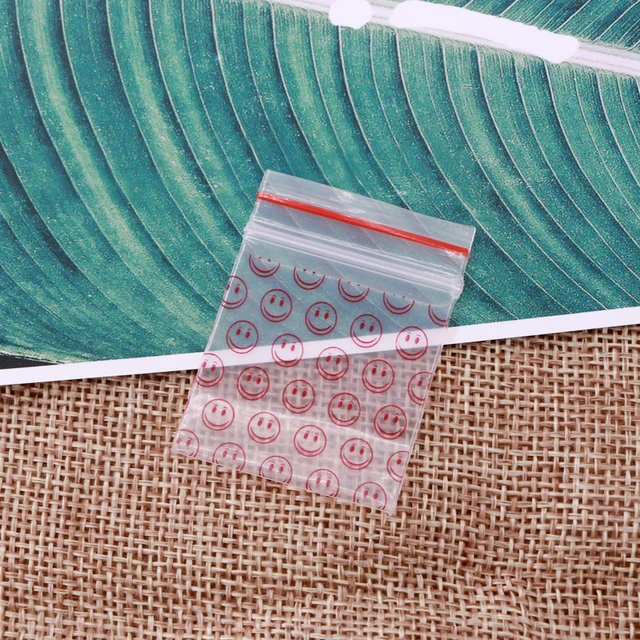 100pcs Mini Zip lock Bags Plastic Packaging Bags Small Plastic