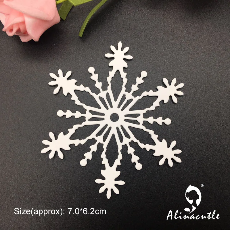 Die Cut Metal Cutting Cut Winter Snowflake Flower Alinacraft Scrapbook Paper Craft Handmade Card Punch Art Knife Cutter Die