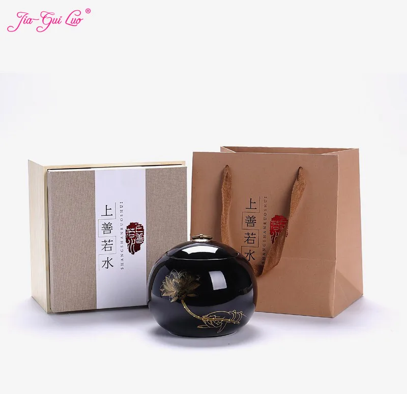 

China Ceramic Tea Boxes Carefully designed landscapes in include dried fruits and rare herbs, moisture-proof, waterproof