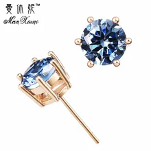 Cheap 2017 Stud Earrings in Plated Gold with AAA Round Brilliant ImitationCrystal Fine Jewelry For Women