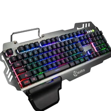 Новая игровая клавиатура RGB подсветка компьютерная клавиатура с планшетным держателем телефона Подставка для запястья ПК cs go