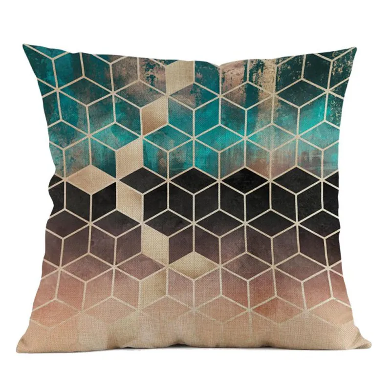 Geometric  Pillow Case Waist Cushion Cover Sofa Home Decor03