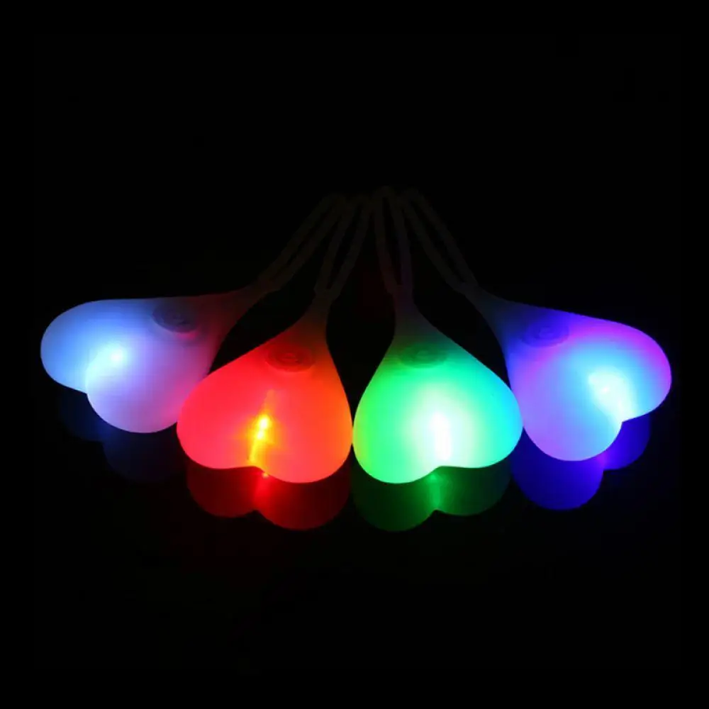 Excellent Bike light heart shape silicone waterproof bicycle rear balls light cycling bycicle tail lights LED light 17