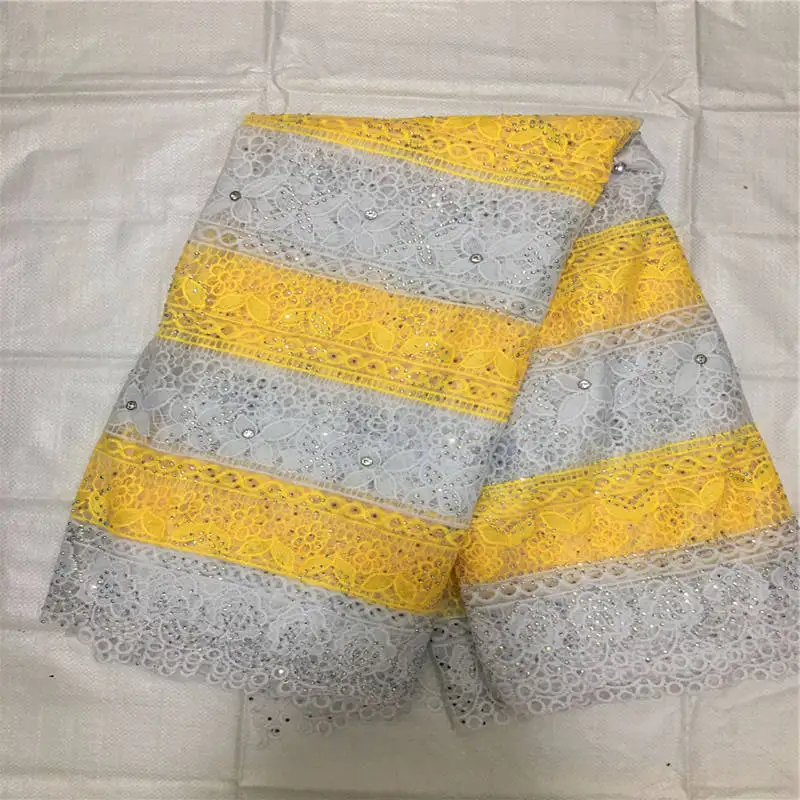 

MP!african lace fabric 2019 high quality lace french mesh fabric beaded stones nigerian swiss lace fabrics for dress ! L42582
