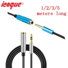 Разъем 3,5 мм для наушников аудио кабель-удлинитель 5 м мужского и женского пола для наушников портативных ПК телефон MP3 компьютер аудио AUX мини AV кабель удлинитель шнура